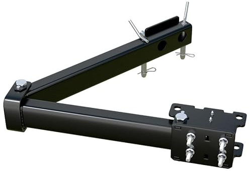 XIMPLIO Swingy Schwenkmodul für Fahrradträger an Anhängerkupplung AHK, 13-Polig, Universell für 2-Loch und 4-Loch Kupplungen, 90 kg Belastbarkeit (Links)