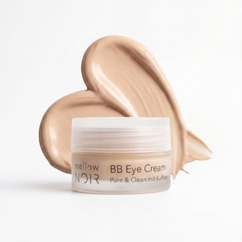 mellow NOIR BB Eye Cream Getönte Augencreme mit Lifting Effekt 15ml | Gegen Augenringe, Fältchen & Krähenfüße, Feuchtigkeitspflege für Unteraugen & Oberlid, Für jeden Hautton