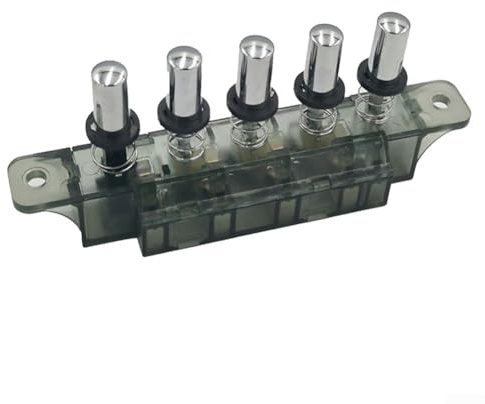 Drucktastenschalter MQ165 für Dunstabzugshaube 3-Stufen Taster Schalter AC 250V 4A Reparaturteil Küche Silber Grau