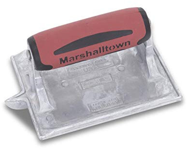 Máquina ranuradora de zinc de Marshalltown, R 6 mm, W 10 mm, D 19 mm con mango DuraSoft, de zinc, para suelo y hormigón, tamaño: 152x111 mm