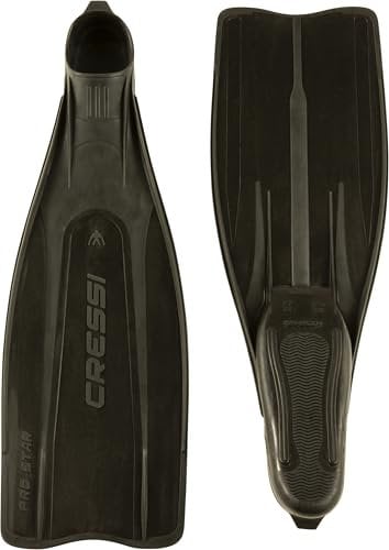 Cressi Schnorchelflossen & Schwimmflossen Pro Star, schwarz, 45/46, BG185045