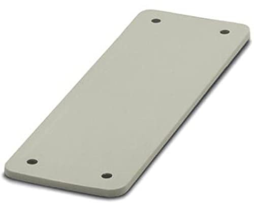 PHOENIX CONTACT HC-B 16-AP-GY Heavycon Abdeckplatte für Wundausschnitte der Bauform B16/HV6, 3.5mm Dicke, Grau, 10 Stück