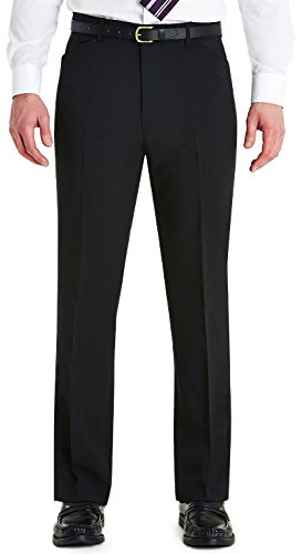 Mens Farah Frogmouth Pocket Trousers Black 36W x 33L