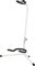 Classic Cantabile Gitarrenständer - Universal Gitarrenständer für Konzertgitarre, Westerngitarre, E-Gitarre, E-Bass - Gepolsterte Auflage - Klappbarer Gitarrenständer - Weiß
