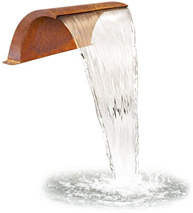 Primrose 30cm Corten Steel Arc Waterfall Blade Water Feature Outdoor Cascade
