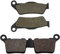 Cyleto Vorne und Hinten Bremsbeläge für SX125 EXC 125 2004-2016 EXC-F/XC-F-W 350 EXC/XC-W 500 2012-2014 SX-F/XC-F 350 2011-2014 XC-W 400 2008-2011