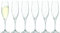 LSA International Uno Champagnerflöten 225 ml, transparent, 6 Stück