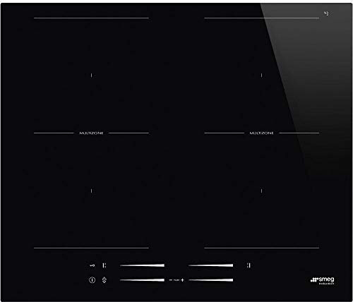 SMEG SI2M7643D Piano Cottura Incasso A induzione Nero, 3200 W, Vetro