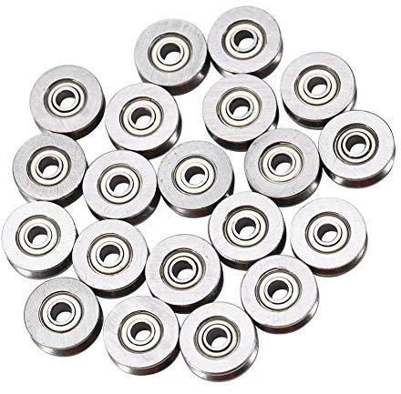 20 Stücke Kugellager, V623ZZ Miniatur Stahl 4x13x7mm für Führungsrolle Schiene Track Liner Motion System