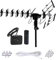 Five Star Antenne d'extérieur HD TV portée 320 km avec rotation motorisée à 360°, radio UHF/VHF/FM avec télécommande infrarouge + kit d'installation