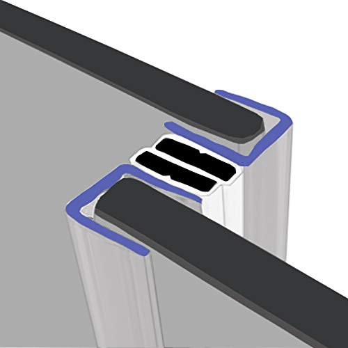Magnetic Shower Seals | Sold in Pairs | Fits 8-10mm Glass | Side Magnets Normally Found on Pivot Doors | 2 Metres Long | MAG024
