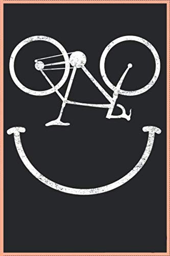 Lustiges Fahrrad Smiley Gesicht Radfahrer 120 Seiten Kariert Fahrradfahrer Radfahrer Notizbuch A5 (6x9 Zoll) Heft - Geschenk Für Radfahrer Rad Kalender: Lustiges Fahrradfahrer Radfahrer Notizbuch