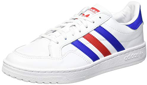 Adidas Herren Court Gymnastikschuh, FTWR White/Team royal Blue/Scarlet, 42 2/3 EU