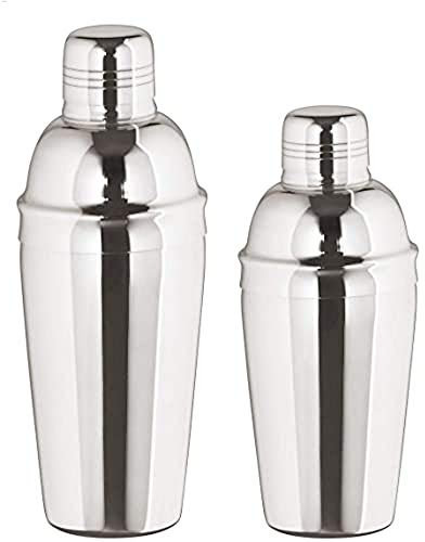Cocktail Shaker 3 pièces - Acier inoxydable avec passoire - 500 ml - Poli brillant