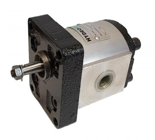 HYDROMOT Pompa idraulica, pompa ad ingranaggi, BG 1, europ. flangia, attacco filettato, con. albero 1:8, volume di deglutizione da 1 a 7,9 cm³/U, rotazione a destra dimensione 7 cc