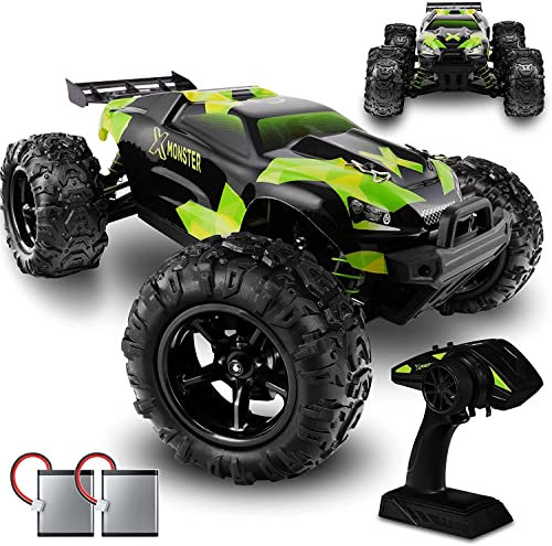 Overmax X-Monster 3.1 Truck, 2,4 GHz, Ferngesteuertes RC Auto 45 km/h, 1:18 Proportional, 4WD, Offroad Monster RC Truck, 2 Akkus, Allrad, 100m Reichweite, Buggy verbesserter Fernbedienung