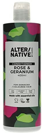 Alter/Native Natural Plant-Powered Cruelty Free Conditioner (Rose & Geranium, 400ml)