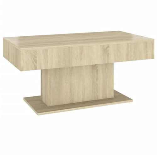 vidaXL Coffee Table Modern Home Living Room Furniture Accessories Couch End Side Center Accent Table Set Sofa Table Set Chipboard Sonoma Oak