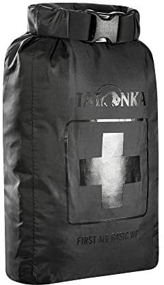 Tatonka First Aid Basic Waterproof - Wasserdichtes Erste Hilfe Set mit Inhalt - U. a. mit Rettungsdecke, Checkliste und Spickzettel für die Erstversorgung - Für Outdoor, Wandern etc. - schwarz, 20 x 12,5 x 5 cm