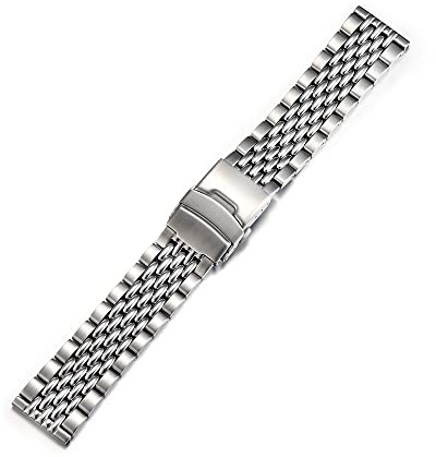 Semdu Vintage 316L Edelstahl 22mm Perlen von Reis Uhr Armband Band Band Strap Fit Seiko 007 009 Taucheruhr