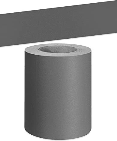 VisitRyl Bordi Per Carta Da Parati Autoadesivi Rimovibile Per Cucina Bagno Piastrelle Adesivo Per Pareti Autoadesiva Grigio scuro opaco 5cm X 500cm