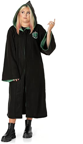 Harry Potter Adults Cloak Dress Up | Gryffindor Slytherin Hufflepuff OR Ravenclaw Hogwarts House Cape Replica Costume Options | Womens Mens Fancy Dress One Size