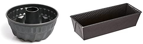 ORIGINAL KAISER Classic Gugelhupfform 24 cm, Gugelhupf Backform rund, Kuchenform antihaftbeschichtet & Classic Backform Kastenform 30 x 11 x 8 cm, Königskuchenform antihaftbeschichtet