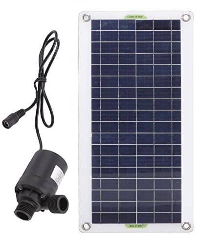 Pompa Solare per Fontana D'Acqua, Pompa Solare da 30 W con Pannello Solare, Kit Pompa Ad Acqua per Fontana Ad Energia Solare per Esterni per Bagno di Uccelli Giardino Piccolo Stagno Acquario Piscina P