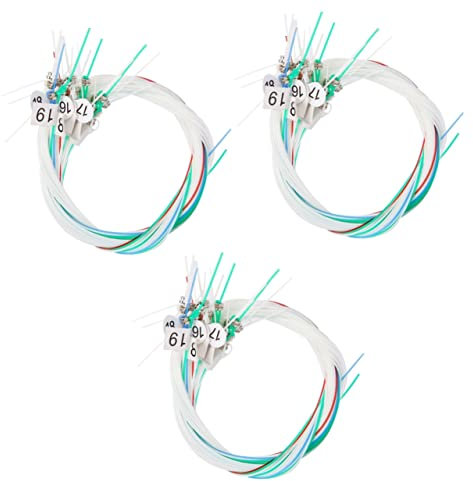 Supvox 3 Sätze Harfensaiten Lyra-Ersatzzubehör Nylon-Lyra-Saiten Nylon-Harfensaite Lyra-Saitenersatz-Saitenwerkzeug Lyra-Ersatzsaiten Musikinstrument-Saitenwechsel