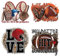 4Pcs Rugby Iron on Patches for Clothing American Football Iron on Transfers Rugby Football Helmet Love Heart Iron On Decals for Clothes T-Shirts Jeans Jackets Bags DIY Heat Transfer Patch Decor