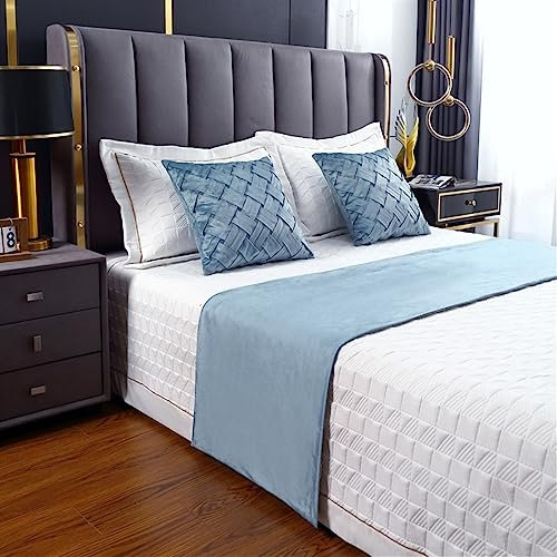 Chemin De Lit Coureurs De Lit Couvre-lits En Velours Solide Pour Pied De Lit Et Ensemble De Coussin Couvre-lit Matelassé En Option Couvre-lits Pour Pied De Lit Décoration D'hôtel À La Maison ( Color :