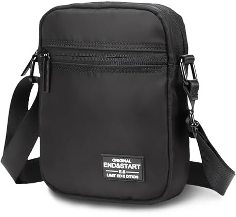 Lidxfeo Handy Crossbody Bag, Messenger Bag mit Reißverschluss, Crossbody Umhängetasche Klein, Wasserfeste Brusttasche Herren, Anti Diebstahl Schultertasche, für Tägliches, Leben, Reise usw