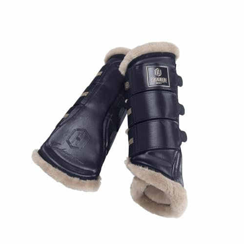 Eskadron Gamaschen Heritage Glamslate Fauxfux, Größe:L, Farbe:Navy