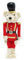 INTRECCI Schiaccianoci di Natale, Altezza 40 cm, Addobbo Natalizio, Elegante, Perfetto per Decorare L'Albero e la Casa, Simbolo di Buon Augurio, Regalo Originale. Fantasia: Orso Rosso