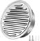 Griglia di Ventilazione Inox in Acciaio, 150mm Griglia Aerazione Tonda Acciaio Inox Aria Griglie di Ventilazione Griglie di Aerazione Rotonde in Acciaio Inox per Garage Cucina Armadio