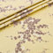 Tissu de brocart chinois,Tissu floral, Petit motif de branches de fleurs de prunier délicat élégant design bicolore unique texture solide exquis cartable oreiller tissu Cheongsam 75 x 100 cm(Geel)