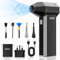 SDFM Compressed Air Duster-130,000RPM Electric Air Duster, Rechargeable Long-Life Air Blower, Cordless 3-Gear Adjustable Mini Blower for Computer, Keyboard, Outdoors and Car Cleaning