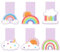 Lesezeichen Kinder, 6 Stück Lesezeichen Magnetisch, Regenbogen Lesezeichen Mädchen, Magnetische Lesezeichen Kinder für Schüler Jugendliche Buchliebhaber