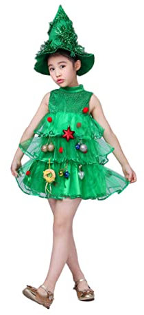 LIFKOME 1pc Cappello Vestito Albero Natale Costumi Spettacolo Ragazzo Ragazza Natalizio Ragazze