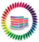 Specora Spiral Haargummi Regenbogen Bunt 10er Pack - 5 cm - Telefonkabel Zopfgummi - Ohne Ziepen & Verheddern - Elastisch, ohne Abdruck, haarschonend