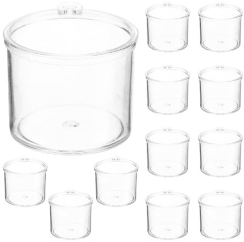 Veemoon 20stücke Miniatur-Mousse-Becher Teiliges Puppenhaus Zubehör Aus Sicherem Wiederverwendbarem Kreative Mini- Für -projekte Und Dekoration Verschiedenen Formen