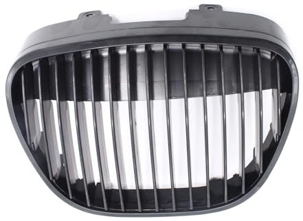 Parrilla central sin emblema + cubierta superior de parachoques delantero con diseño de panal, compatible con Seat Ibiza Córdoba tipo 6L 2002-2009