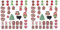 Günthart 41 Hexenhaus Figuren für ein Hexenhaus Lebkuchen Haus, DIY Set aus 41 Teile Zuckerfiguren, für das Hänsel und Gretel Märchen, Lebkuchenhaus, Knusperhaus Figuren, ROT, 1er Set (56 gr)