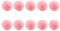 MRNHA Lot de 10 Pare-Brise pour Micro-Casque à, Housse en Mousse éPonge pour Microphone, Taille Mini, Pare-Brise pour Micro-Cravate Rose