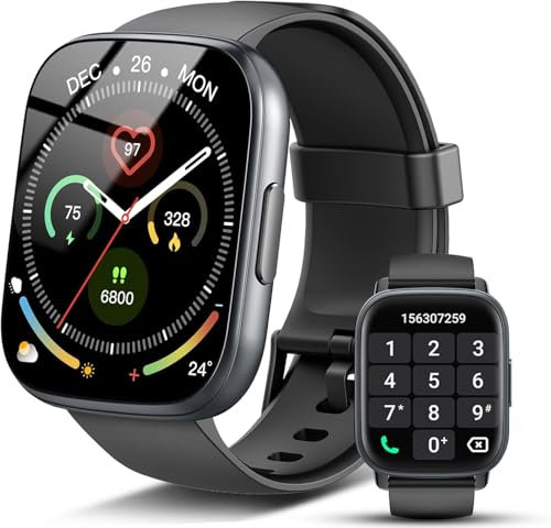 Smart Watch for Men Women, 1.95 HD Touch Smartwatch Answer/Make Call, Fitness Watch with Heart Rate/Sleep Monitor/Alarm clock/Pedometer, 110+ Sports, IP68 Waterproof Activity Tracker for Android/iOS