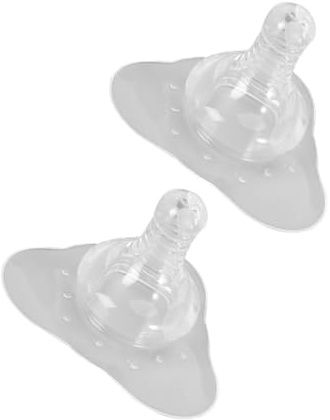 2 Stück Silikon Stillhütchen Brustwarzenschutz Transparent