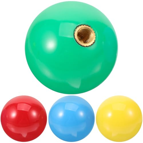 Homoyoyo 4pcs Replacement Joystick Ball Handles for Game Simulators, Plastic Sturdy Game Stick Ball Head Providing Comfort and Easy to Install, for Arcade and Leisure Sports