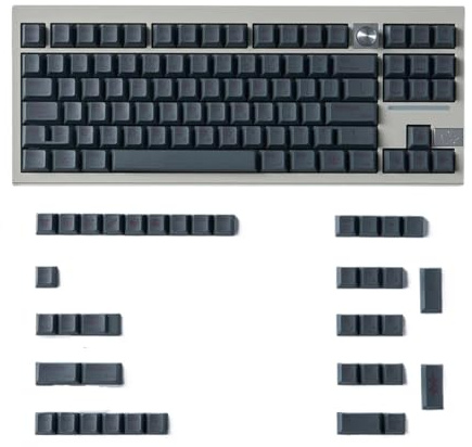RXJMKCZ Black Japanese PBT Cherry Keycaps Full Set | Heat-sublimated Japanese legends. Fits 61-96% & TKL boards. Full key coverage.(Zelda)