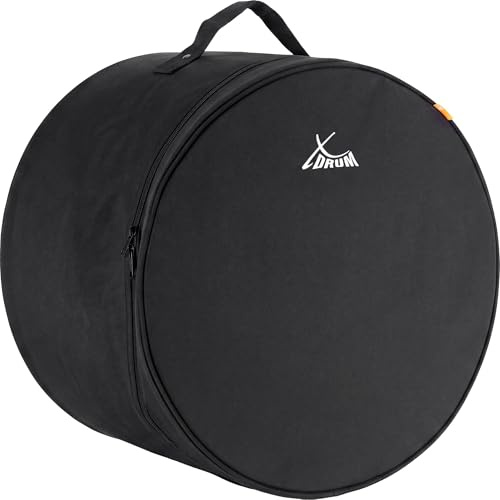 XDrum Schlagzeugtasche für Floor Tom 14 x 12 Zoll - gepolsterter Drum Bag - wasserabweisende Kunstfaser - robuster Reißverschluss - stabiler Tragegriff für Transport und Schutz - Schwarz