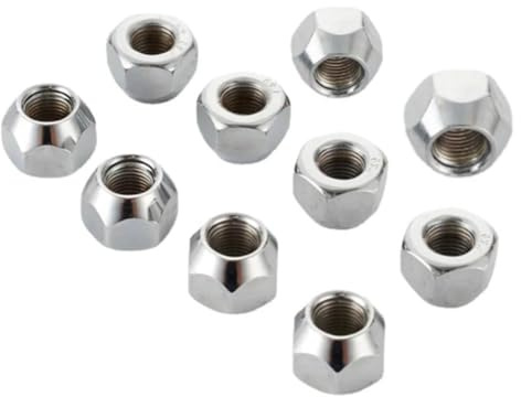 Ricambi Auto 10 Pz. Altezza 16mm Dadi Alette Ruota M12x1.25, M12x1.5, M14x1.5,1/2-20 Alette Pneumatico Dado Ghianda 21mm Dadi Esagonali Ruota Dadi Mozzo Ruota